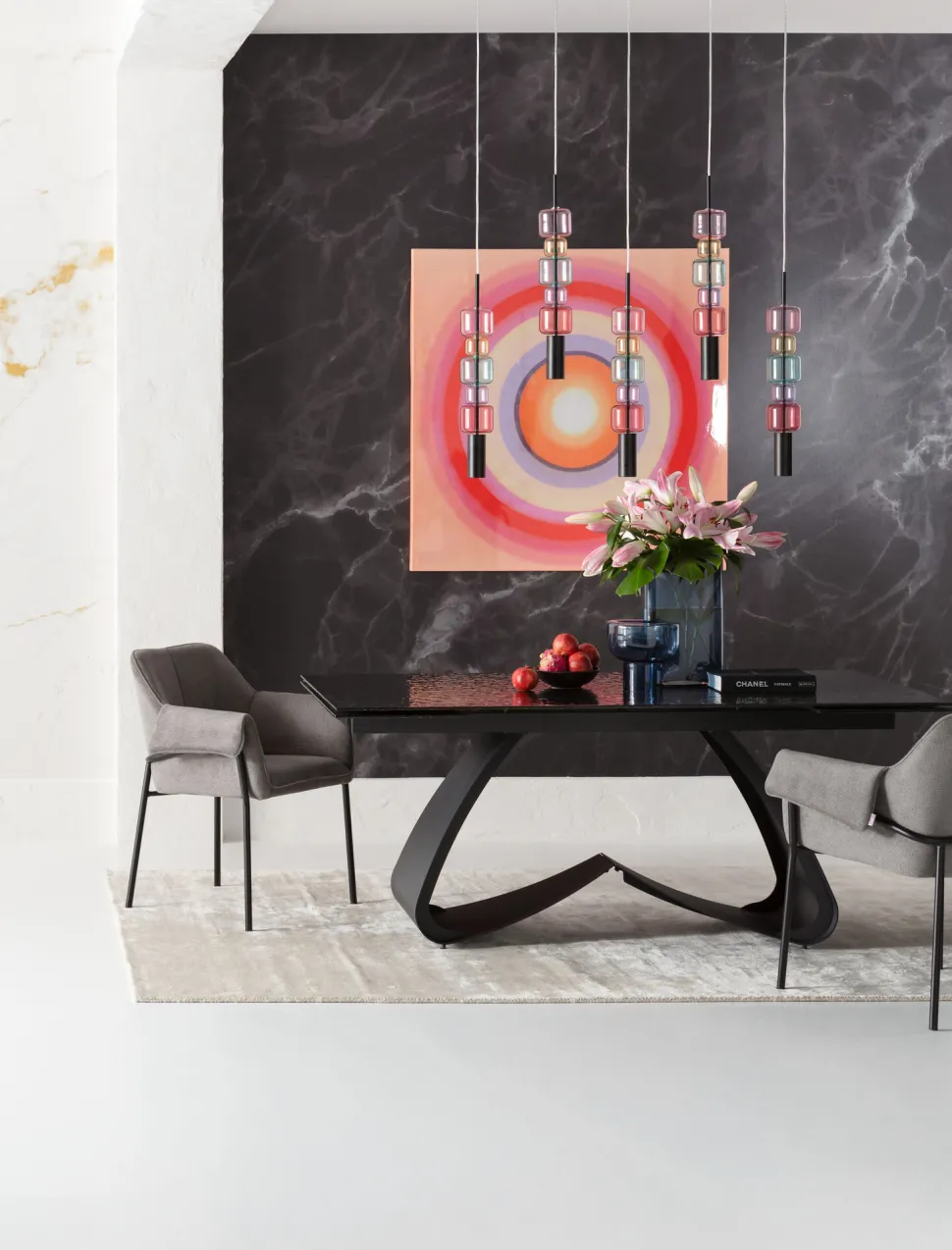 Armlehnstuhl Bess Grau