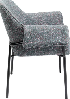 Armlehnstuhl Bess Grau Flitter