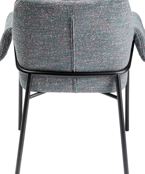 Armlehnstuhl Bess Grau Flitter