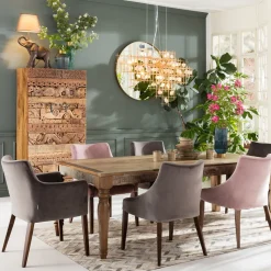 Armlehnstuhl Mode Velvet Grau