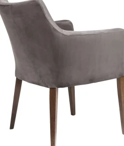 Armlehnstuhl Mode Velvet Grau