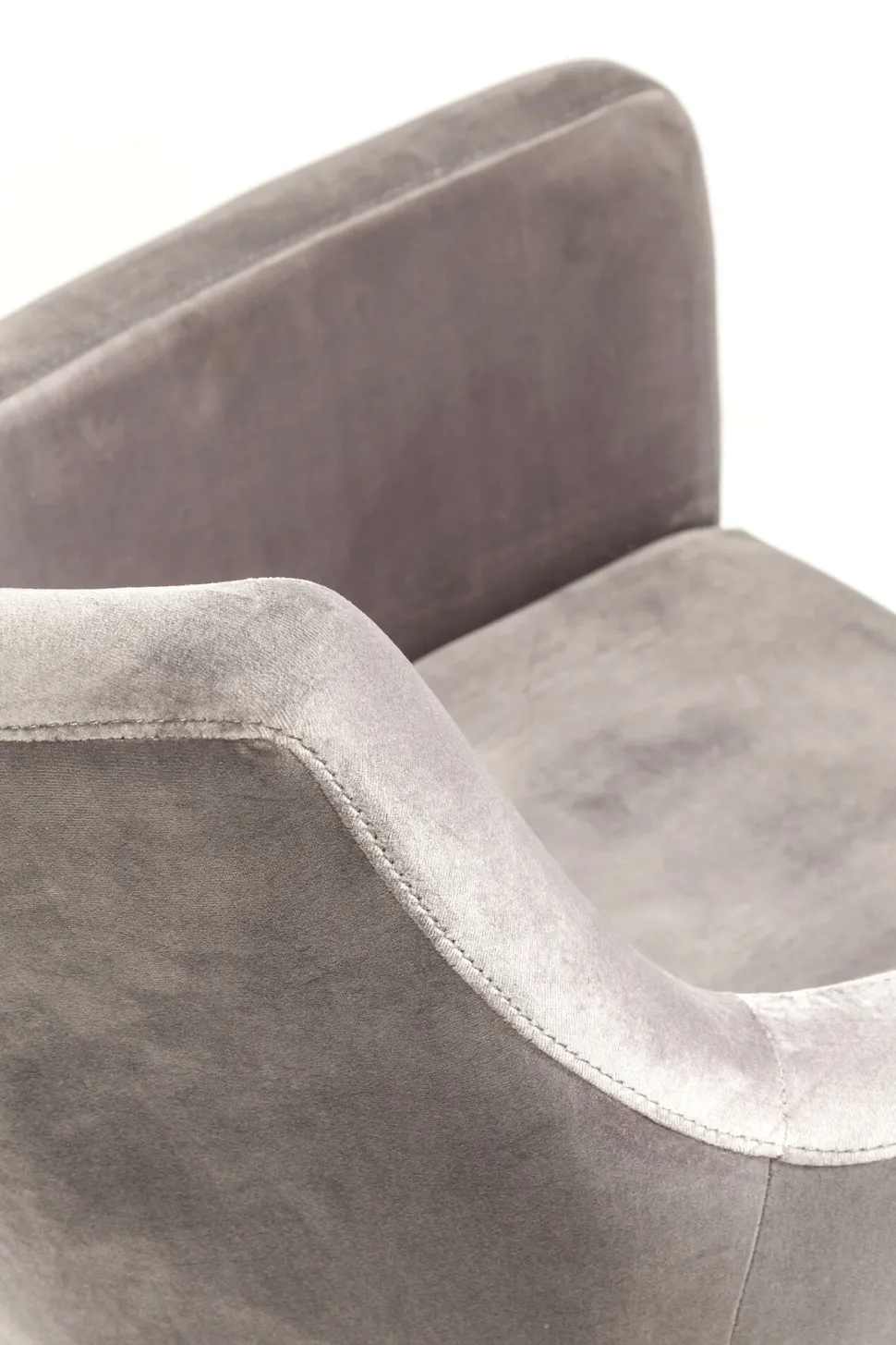 Armlehnstuhl Mode Velvet Grau