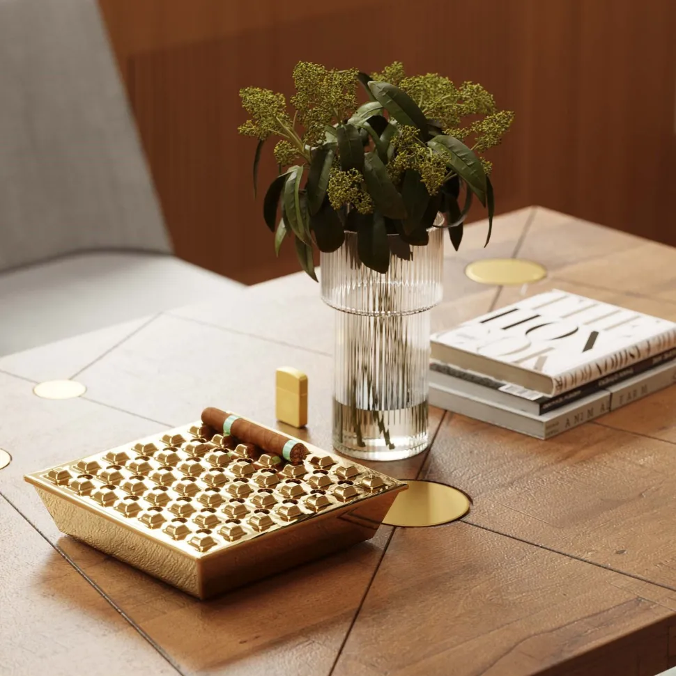 Ascher Soho Square Brass 25x25cm