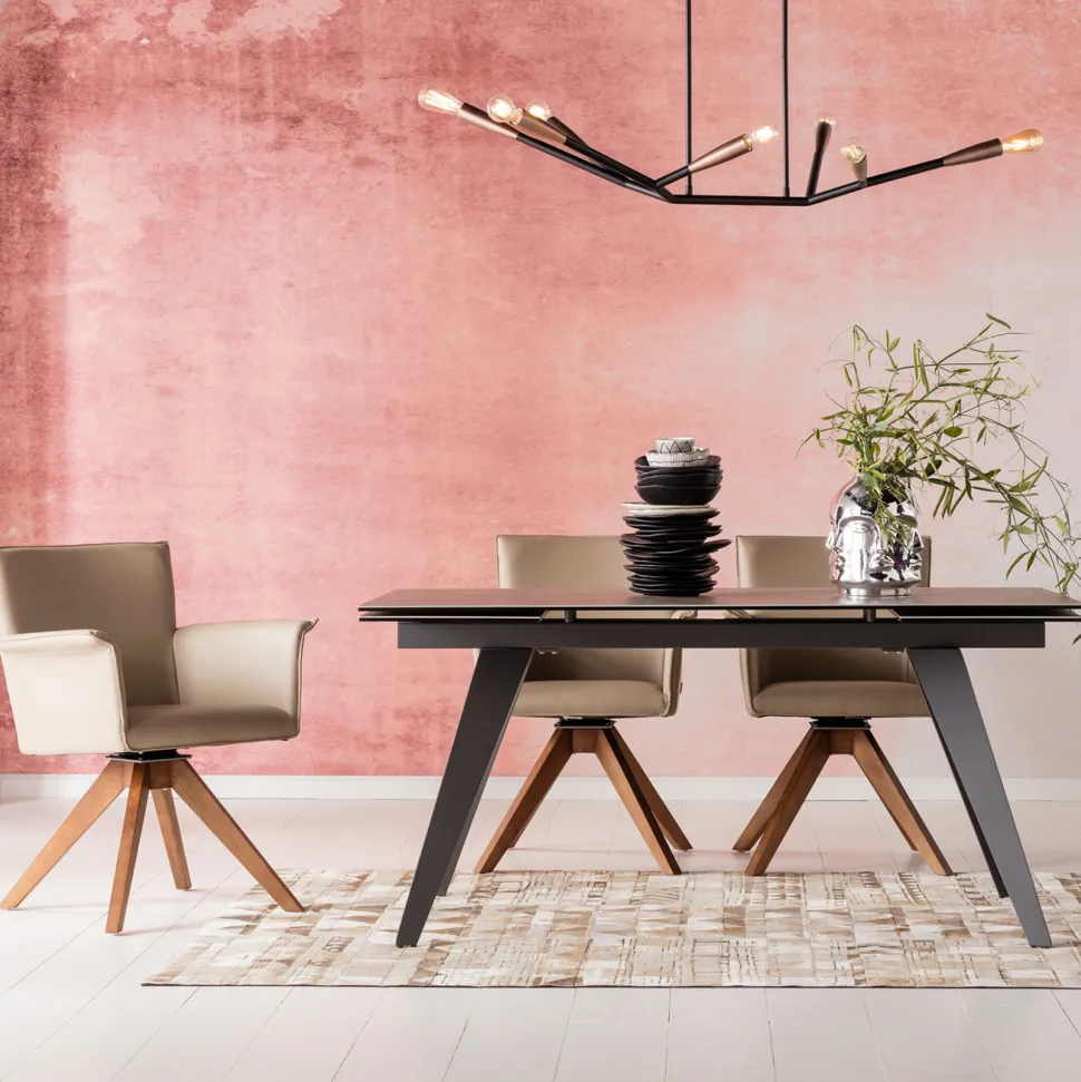 Ausziehtisch Amsterdam Dunkel 160(40+40)x90cm