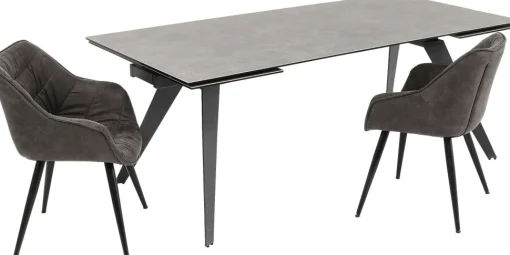 Ausziehtisch Amsterdam Dunkel 200(45+45)x100cm