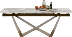 Ausziehtisch Connesso Brass 200(+60)x90cm
