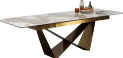 Ausziehtisch Connesso Brass 200(+60)x90cm