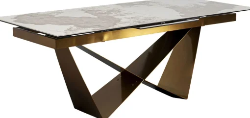 Ausziehtisch Connesso Brass 200(+60)x90cm