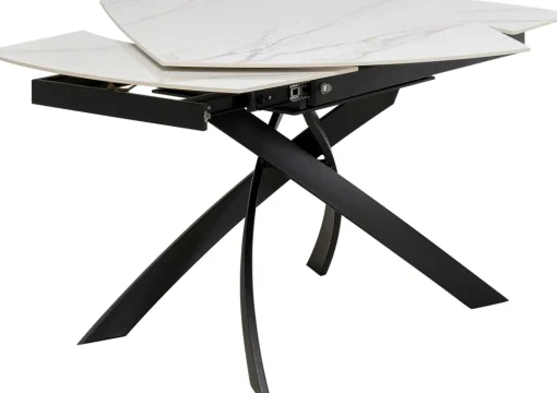 Ausziehtisch Twist Onyx 120(30+30)x90cm