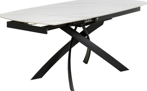 Ausziehtisch Twist Onyx 120(30+30)x90cm