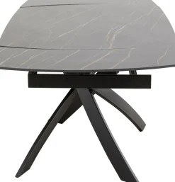 Ausziehtisch Twist Schwarz 120(30+30)x90cm