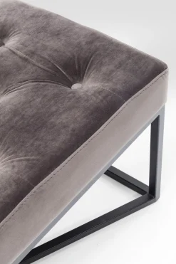 Bank Crossover Grau Schwarz 150x40cm