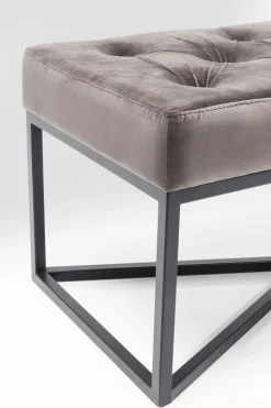 Bank Crossover Grau Schwarz 150x40cm