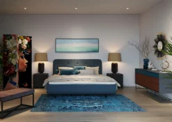 Bank Crossover Grau Schwarz 90x40cm