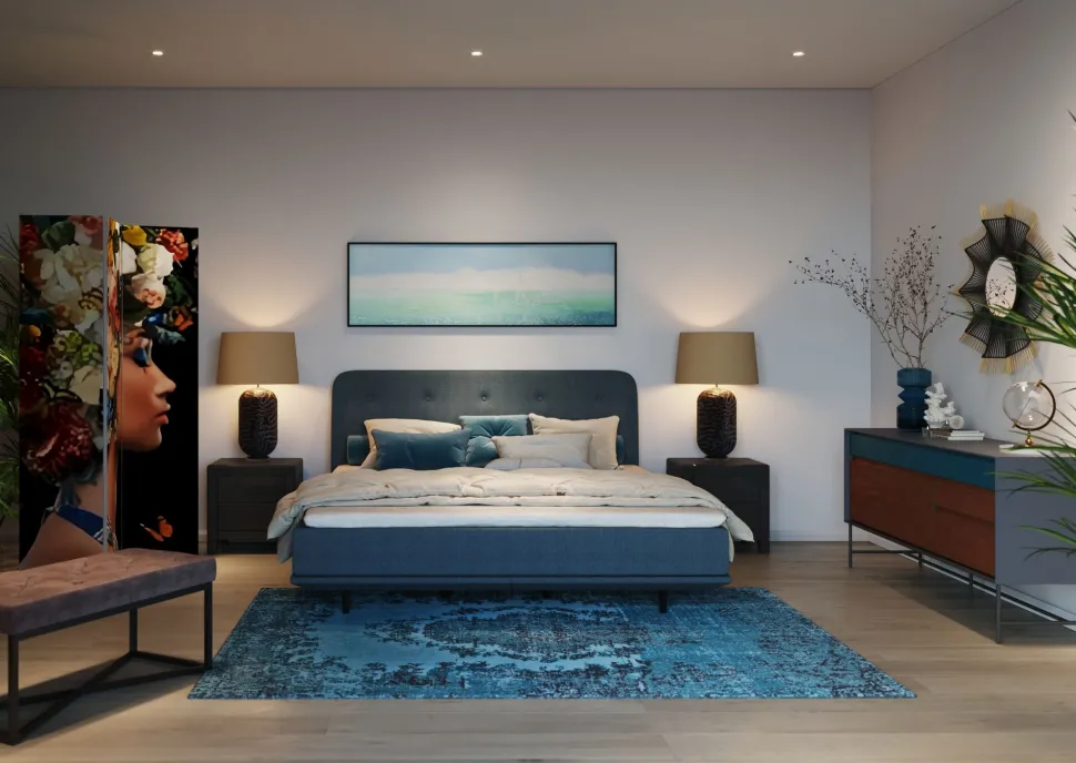 Bank Crossover Grau Schwarz 90x40cm