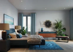 Bank Crossover Grau Schwarz 90x40cm