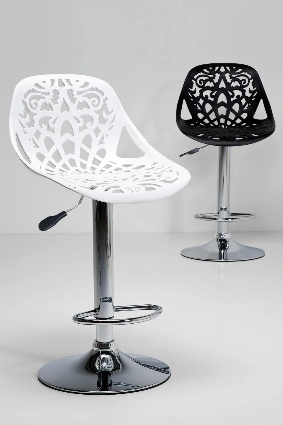 Barhocker Ornament White