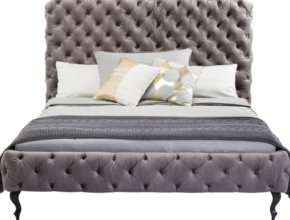 Bett Desire Hoch Silbergrau 180x200 cm