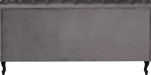 Bett Desire Velvet Silbergrau 180x200 cm