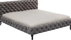Bett Desire Velvet Silbergrau 180x200 cm