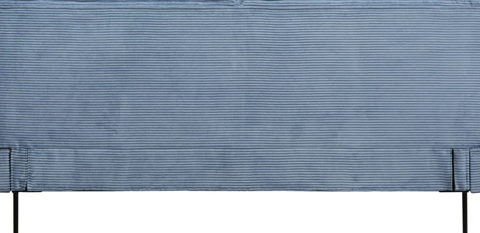 Bett East Side Cord Blau 180x200cm