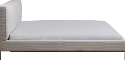 Bett East Side Cord Grau 180x200cm