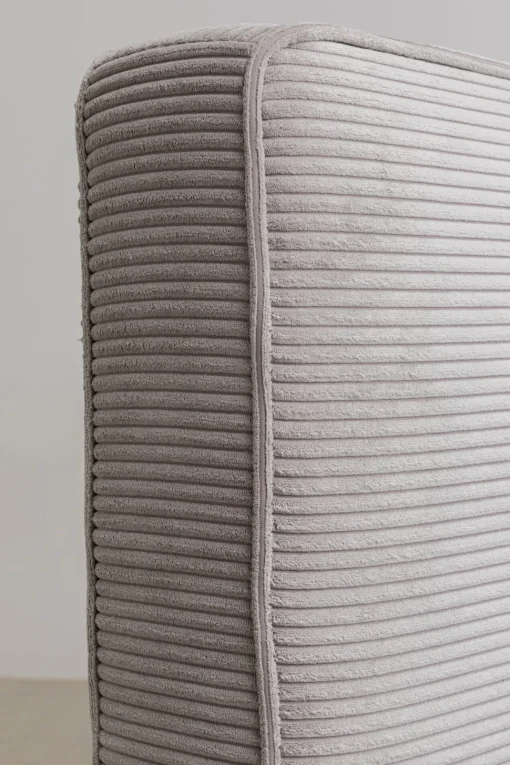 Bett East Side Cord Grau 180x200cm