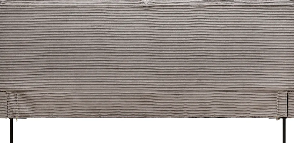 Bett East Side Cord Grau 160x200cm