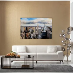 Bild Glas City View 150x100cm