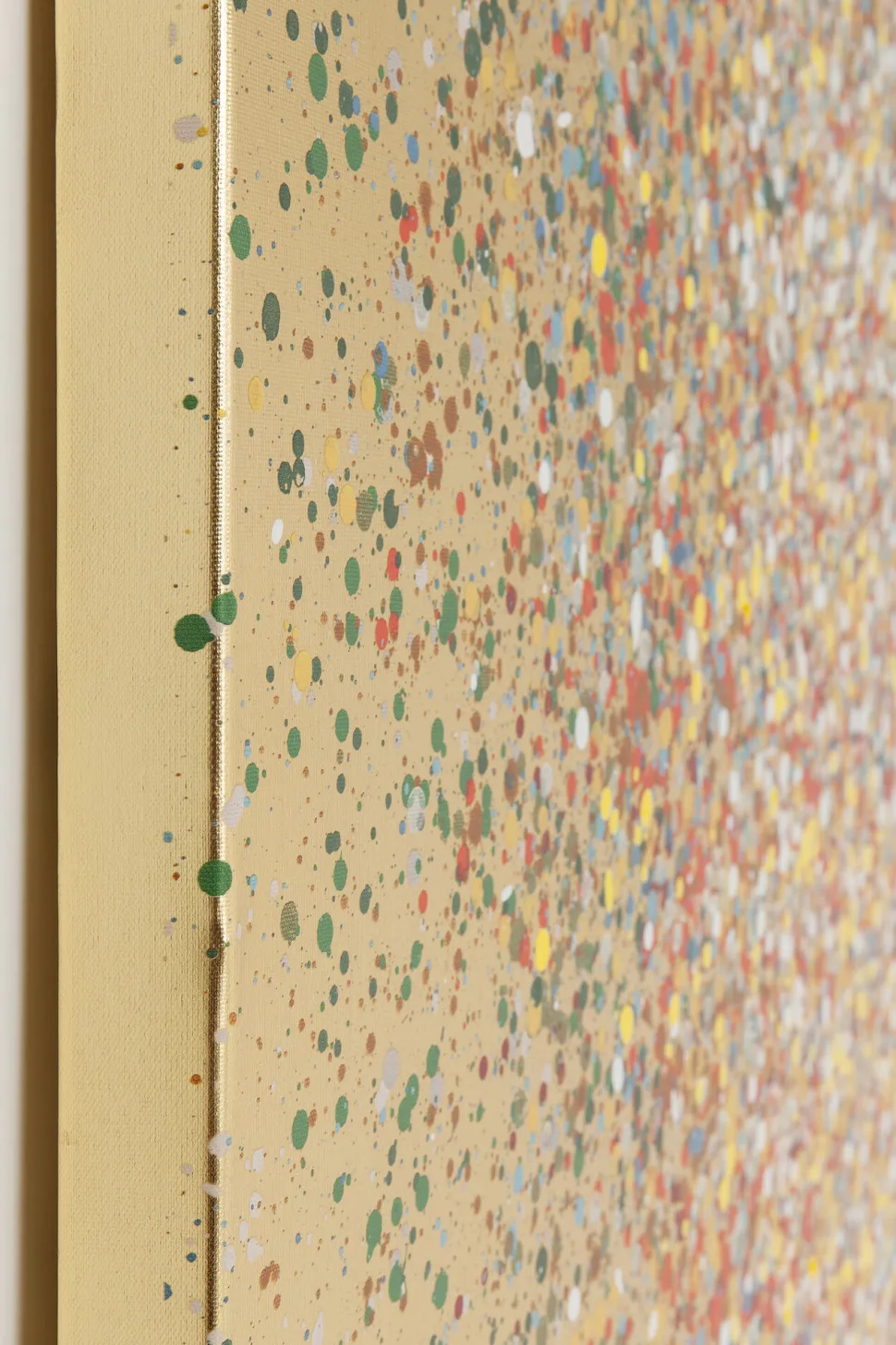 Bild Touched Flower Boat Gold Rot 80x100cm