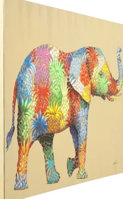 Bild Touched Flower Elefant 120x90cm