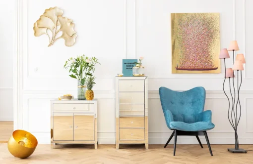 Bodenleuchte Apollon Gold Ø35cm