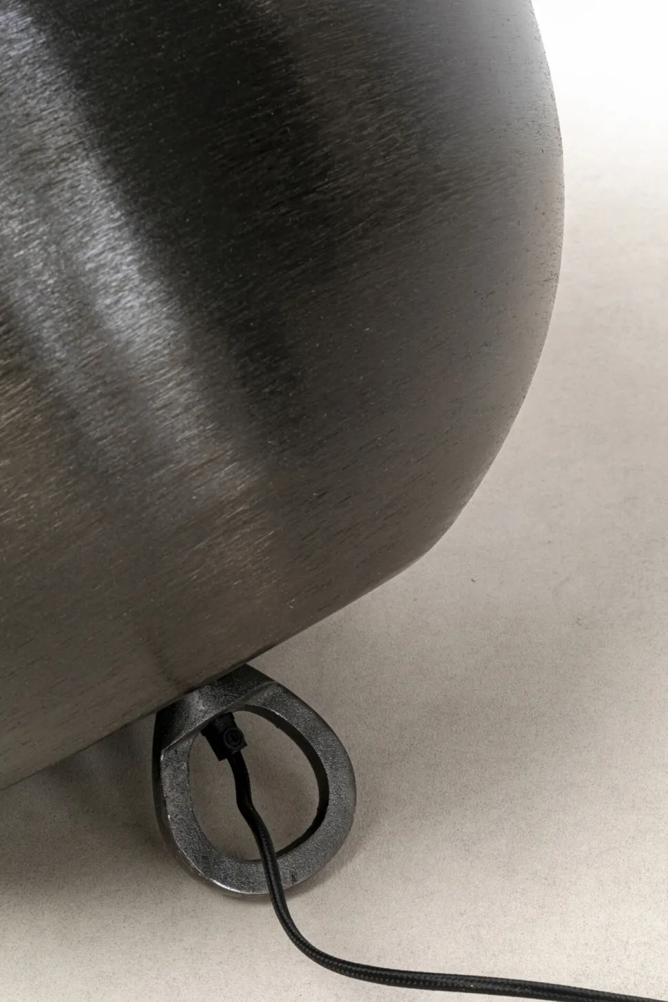 Bodenleuchte Apollon Smooth Schwarz Ø50cm