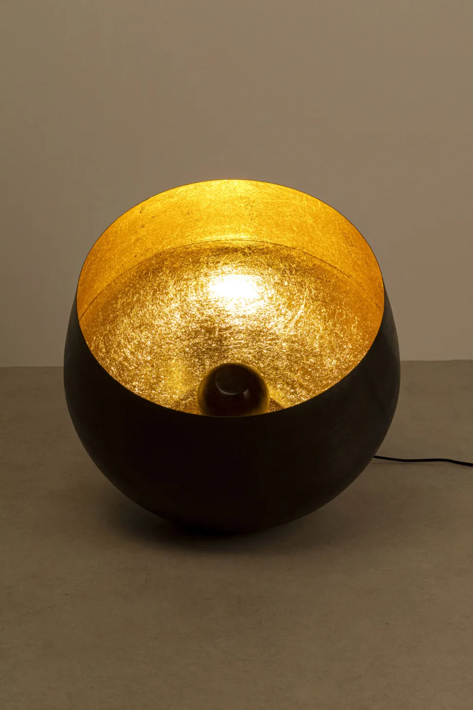 Bodenleuchte Apollon Smooth Schwarz Ø50cm