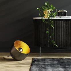 Bodenleuchte Apollon Smooth Schwarz Ø35cm
