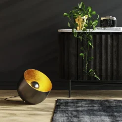 Bodenleuchte Apollon Smooth Schwarz Ø35cm