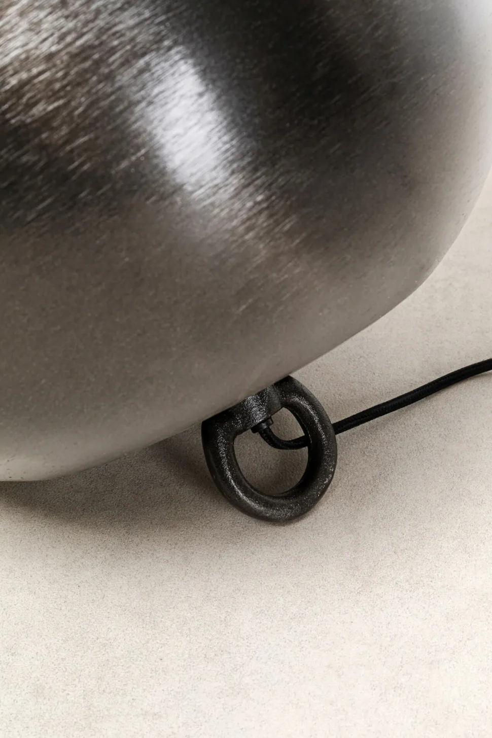 Bodenleuchte Apollon Smooth Schwarz Ø35cm