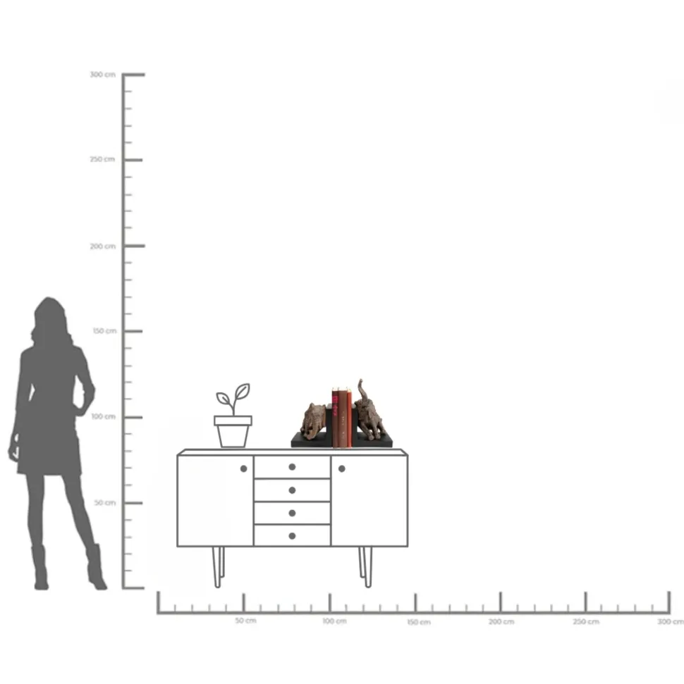 Buchstütze Elephants 42 (2/Set)