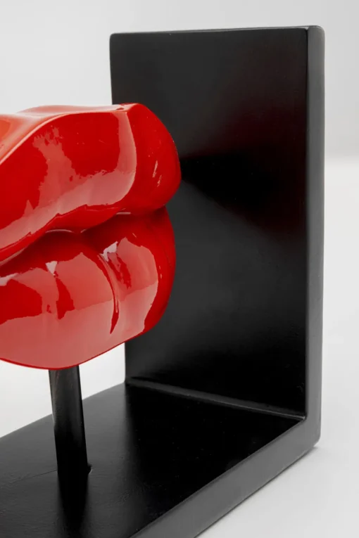 Buchstütze Lips Rot (2/Set)