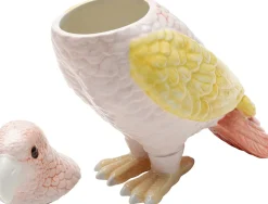 Deko Dose Exotic Bird Giallo 23cm