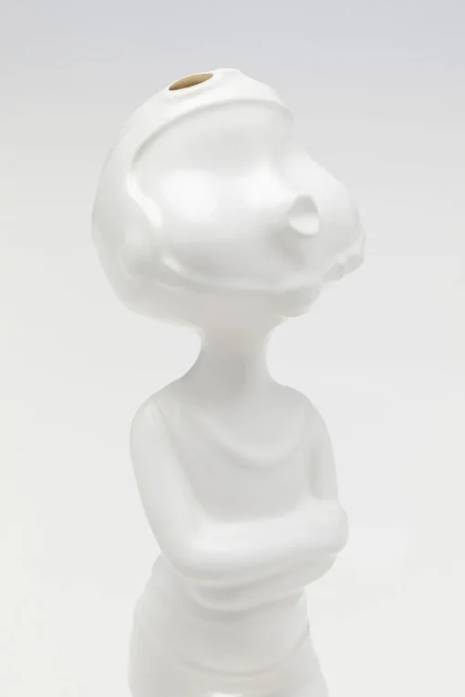 Deko Figur Ball Girl Weiß 29cm