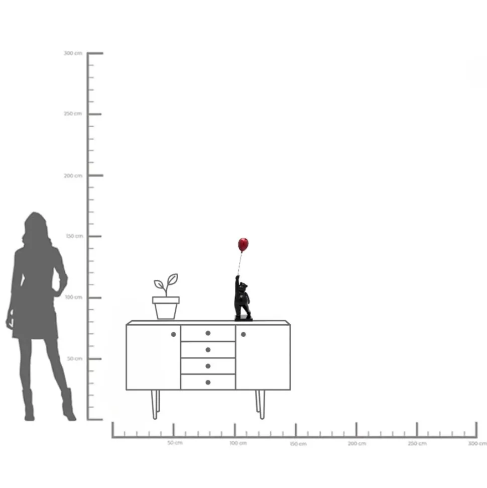 Deko Figur Balloon Bear 74cm