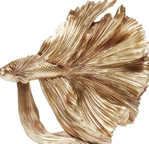 Deko Figur Betta Fish Gold Klein