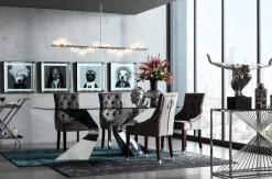 Deko Figur Betta Fish Silber Klein