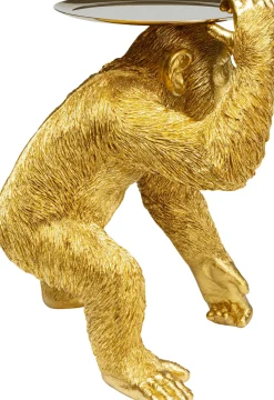 Deko Figur Butler Playing Chimp Gold 52cm