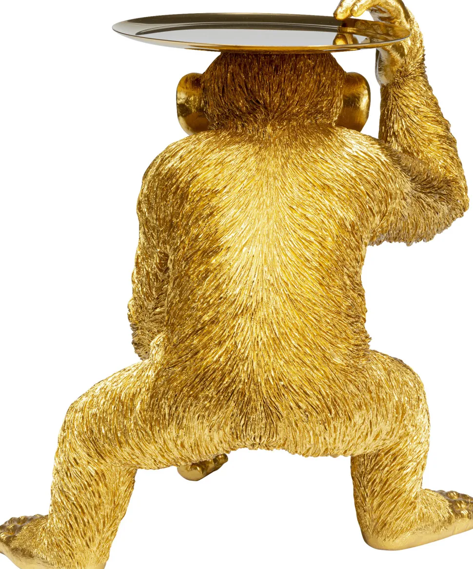 Deko Figur Butler Playing Chimp Gold 52cm