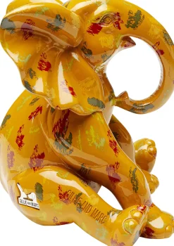 Deko Figur Elephant Dots Gelb 18cm