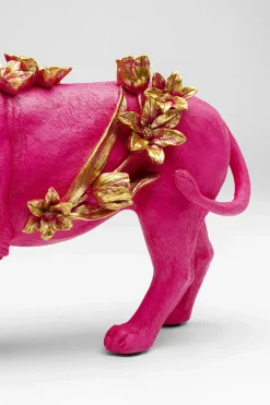 Deko Figur Flower Lion Pink 19cm