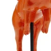 Deko Figur Flying Pig Orange 29cm