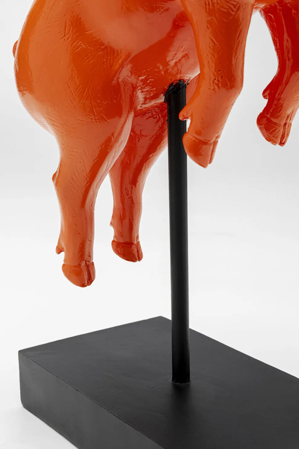 Deko Figur Flying Pig Orange 29cm